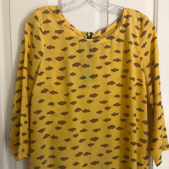 Anthropologie Maeve Linosa Silk Top Sz Sm - Picture 3 of 11